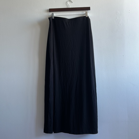 Black Maxi High Low Skirt XXL NWT - Picture 3 of 8